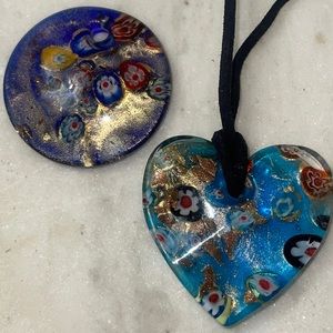 Millefiorie Glass Pendant Bundle